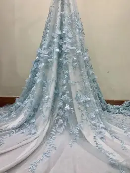 

nice looking feather embroidery tulle mesh lace fabric DiuDiu-3.3123 with good quality for party dress