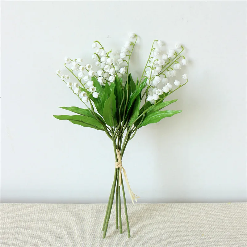 Flone Artificial Campanula Orchid Plastic Campanula Orchid Simulation Flowers DIY Fake Flower Party Wedding Decor Fake Flower  (8)