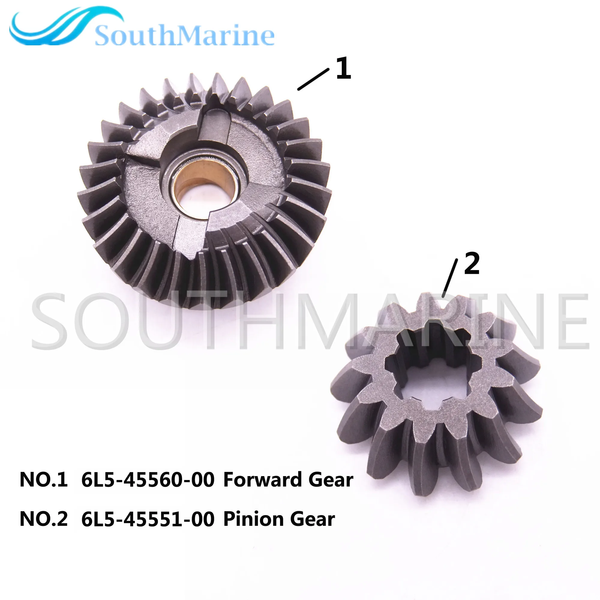 Подвесной лодочный мотор 6L5-45551-00 Шестерня Шестерни и 6L5-45560-00 вперед Шестерни комплект для Yamaha F2.5 4-тактный F2.5AMH