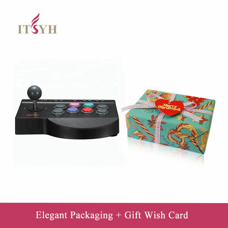 

ITSYH Wired USB Arcade joystick Gaming Controller for PS4 / Xbox one / Android TV box / PC Flight Games joystick WT8-0633