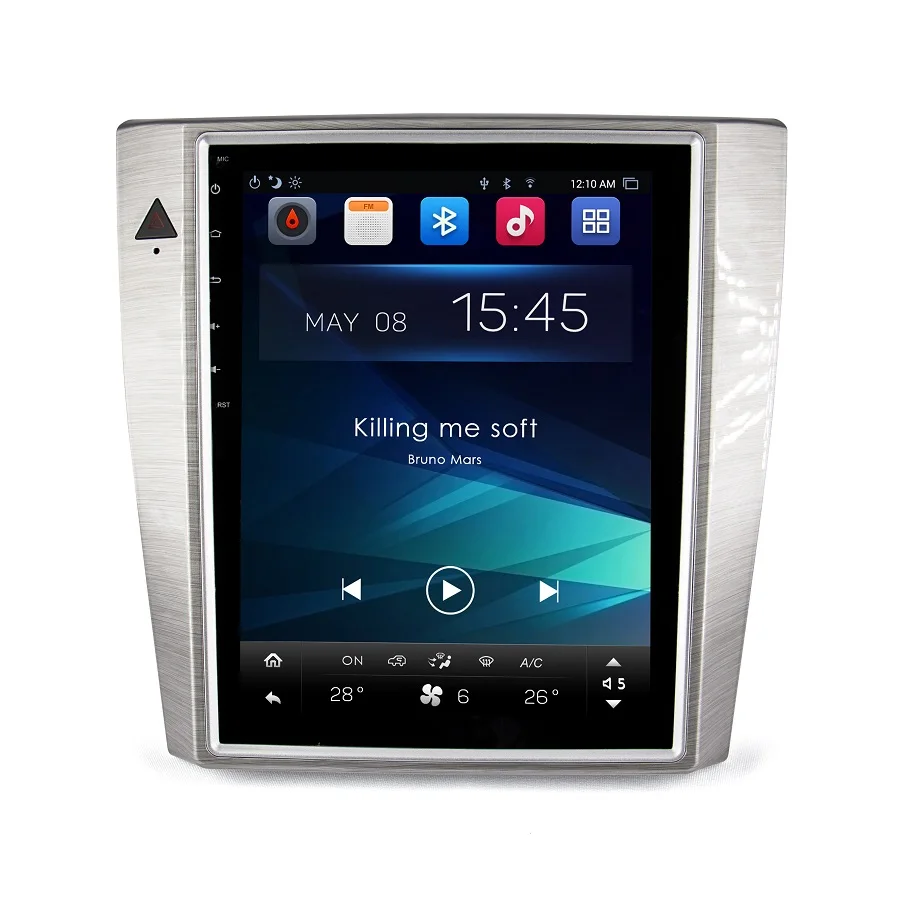 Otojeta de pantalla vertical tesla unidades quad core 32 GB rom Android 7,1 coche Multimedia GPS reproductor de Radio para Passat CC 2011-2016