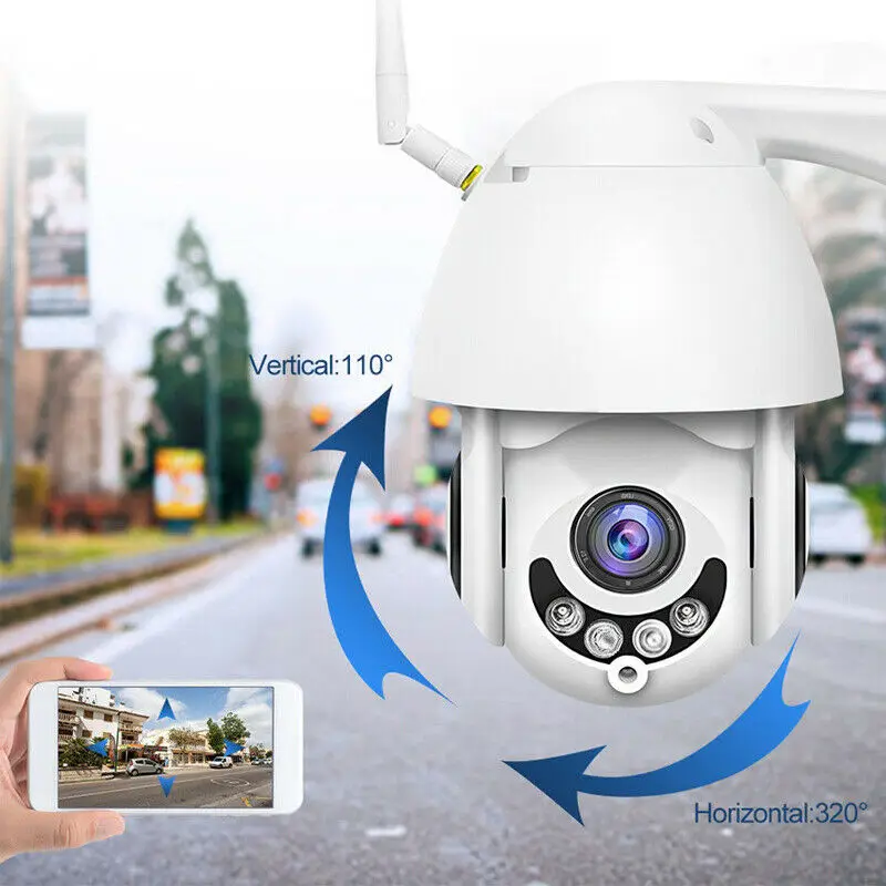 IP камера WiFi 2MP 1080P Беспроводная PTZ скоростная купольная CCTV IR Onvif камера наружного видеонаблюдения IpCam Camara внешняя