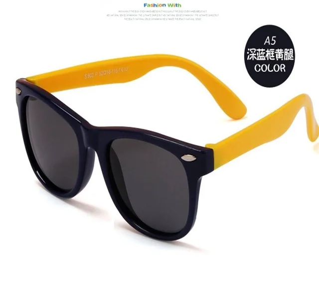 Новые поляризованные Овальные Солнцезащитные очки детские прямоугольные детские солнцезащитные очки TR90 для мальчиков и девочек силиконовые солнцезащитные очки детские очки Lentes Gafas De Sol - Цвет линз: C11