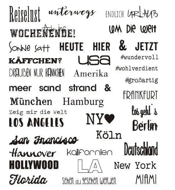 

City name Transparent Clear Silicone Stamp Seal DIY Scrapbooking photo Album Decorative Clear Stamp A310