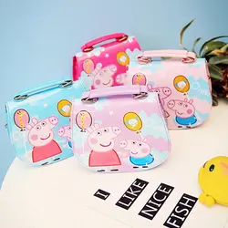 Новый Peppa Pig пакет рюкзак на плечо пакет сумка мультяшное украшение кошелек Джордж синяя девушка мода аниме лучший подарок