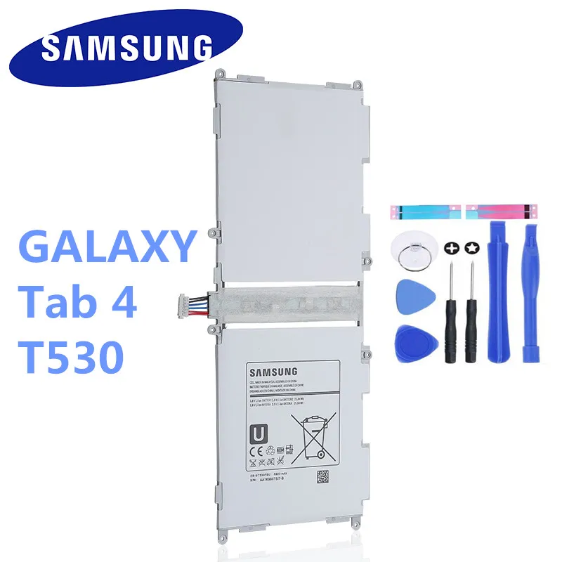 Аккумулятор Samsung для планшета EB-BT530FBU EB-BT530FBC GALAXY Tab4 Tab 4 SM-T530 T531 T535 T537 T533 6800 мА · ч + t00ls