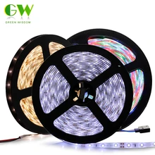 LED Strip 2835 / 3528 12V 60 LED/m Flexible LED Light RGB / White / Warm White / Blue / Green / Red / Yellow 5m/lot.
