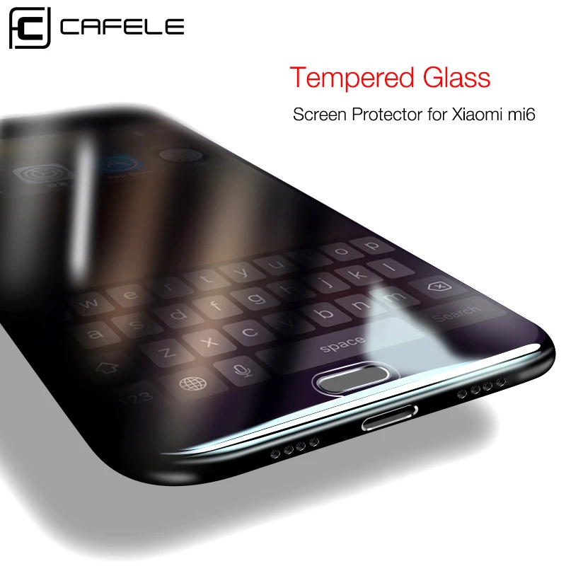 CAFELE Screen Protector for Xiaomi MI 6 MI6 Tempered Glass 2.5D Edge HD Clear 9H Hardness Bubble Free Protective Film | Мобильные