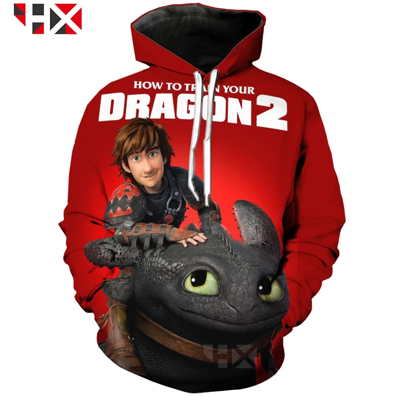 

2019 New Arrival How To Train Your Dragon 3D T Shirt/Hoodie/Sweatshirt Unisex Harajuku style Tops HX075