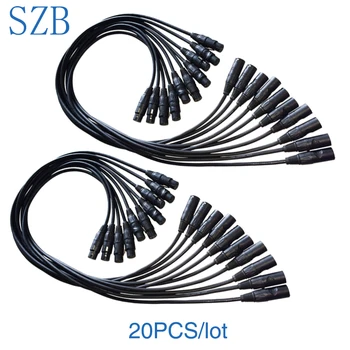 

1 Meter length 3-pin DMX in and out signal Connection DMX CABLE 3.5ft XLR for Stage Moving Head Fogger 20pcs/lot/SZB-AC008