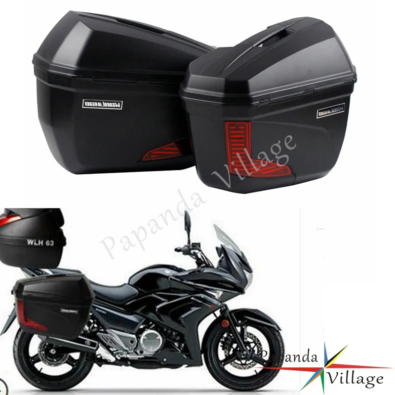 Universale Nero Del Motociclo 20L Valigie Laterali Borse Coda Laterale Top Box Box Bagagli Per Bmw Honda Yamaha Suzuki Kawasaki Benelli