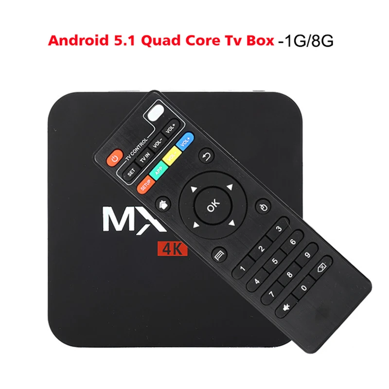 

2017 New MXQpro Android TV Box Amlogic S905 Quad Core Android5.1 DDR3 1G HDMI 2.0 WIFI 1080i/p HD 4K Media Player set top box
