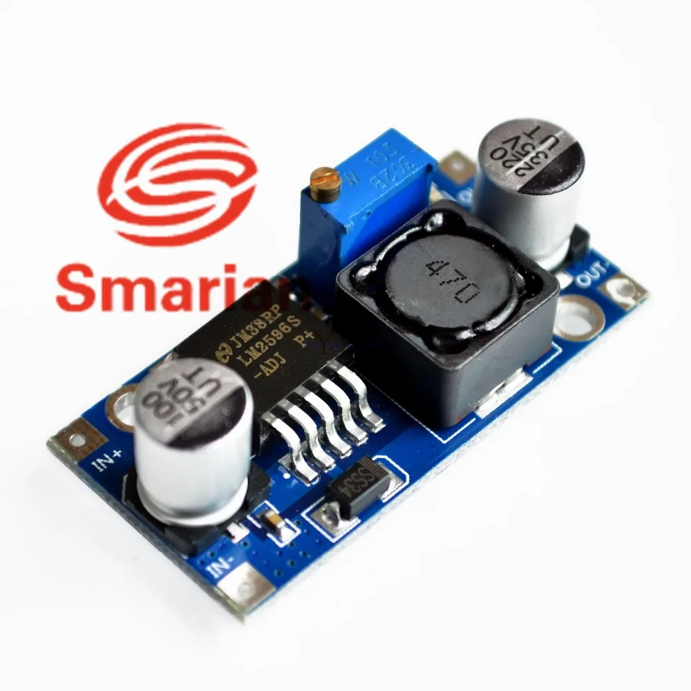 5 шт. новый модуль преобразователя Напряжения LM2596 DC от 4 0 ~ 40 до 1 3-37 в регулируемый