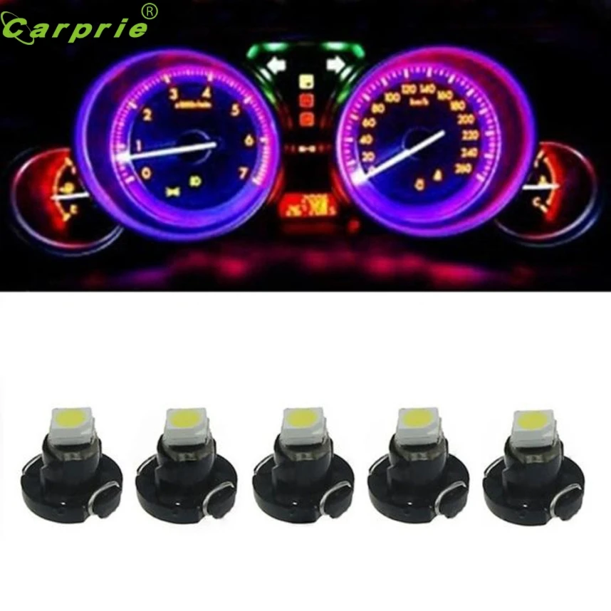 5 PCs T3 SMD 5 Colors Dashboard Instrument Cluster Light Car Panel