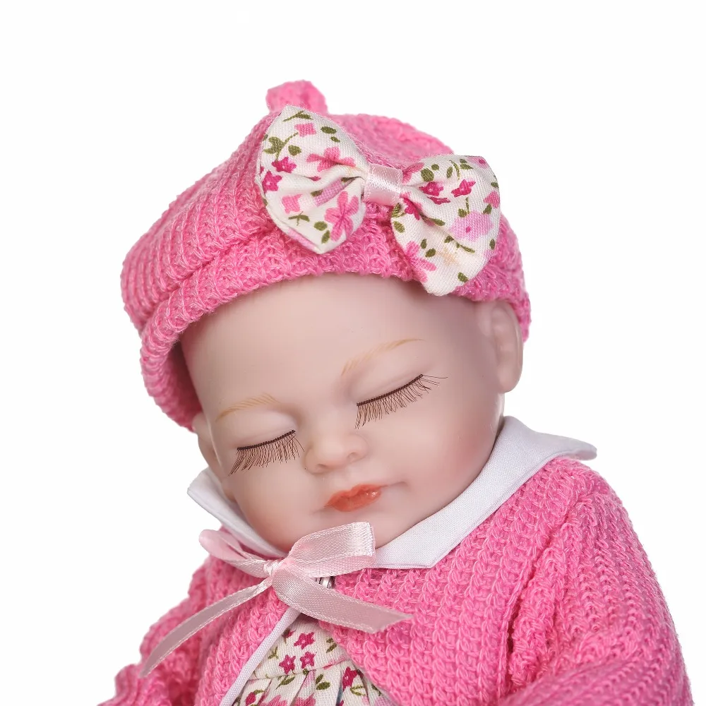 Npkколлекция 12 дюймов boneca reborn миниатюрный preemie новорожденный кукла Мягкий силиконовый винил Настоящее прикосновение горячие игрушки для девочек