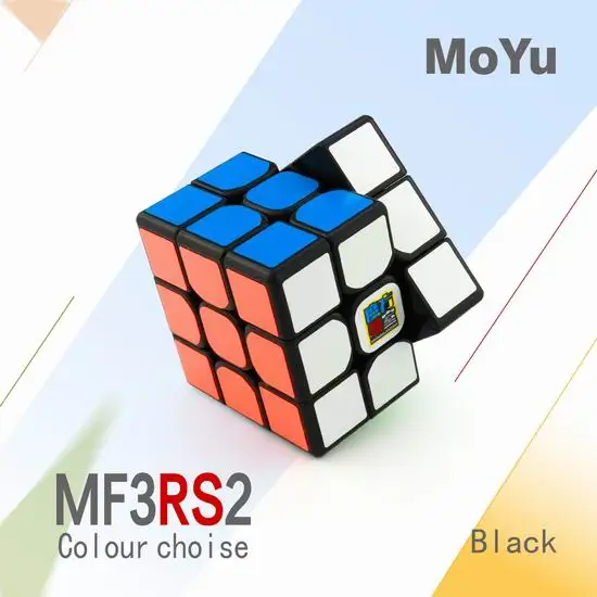 MoYu MF3RS2 3x3x3 куб Mofangjiaoshi Magico кубики V2 Головоломка Куб игрушки для детей - Цвет: Черный