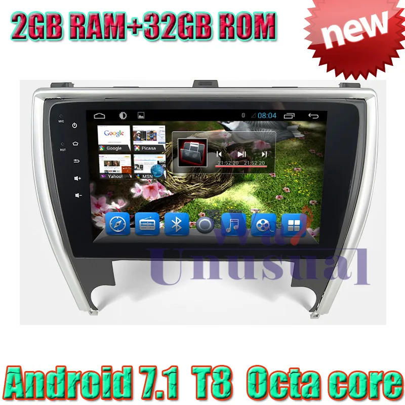 Wanuary 10 1 &quotAndroid 7 Восьмиядерный 32G 2G RAM автомобильный мультимедийный плеер для Toyota