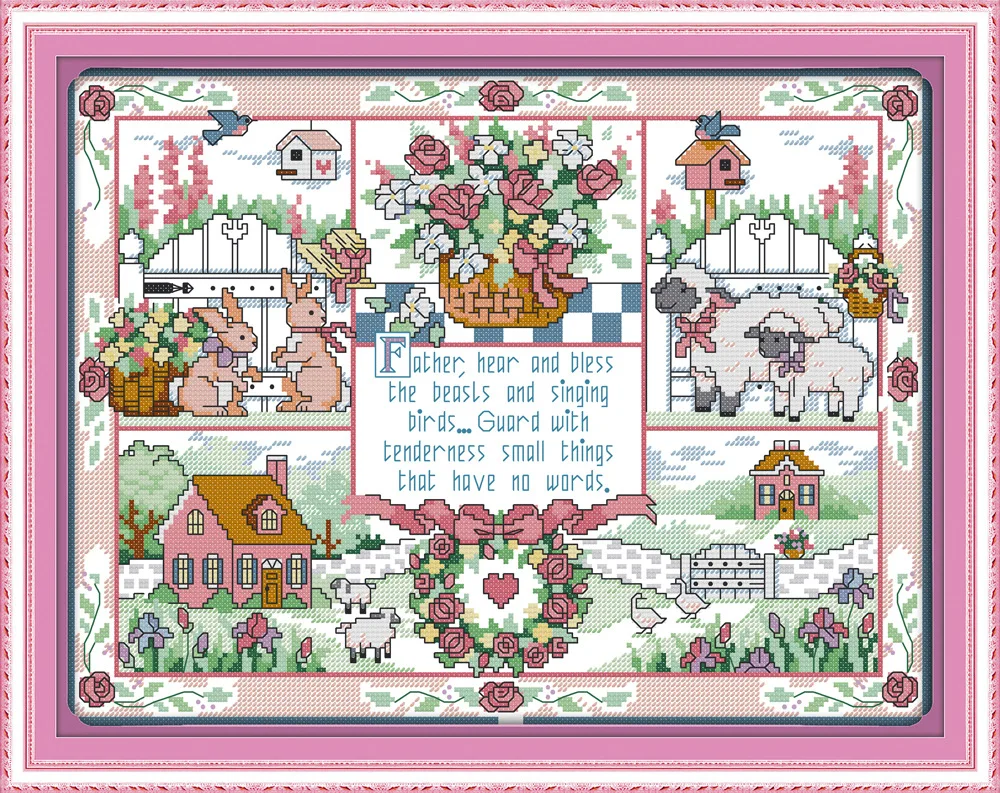 

The gift of god Canvas DMC Counted Cross Stitch Kits printed Cross-stitch set Embroidery Needlework