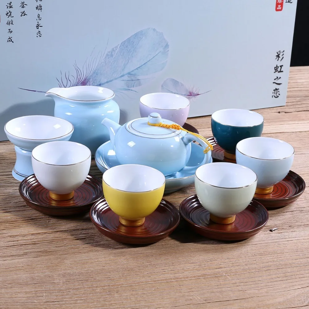 

Creative Kung Fu Tea Set High Grade Home Chinese Wedding Tea Set For Green,Oolong,Pu-erh Gift Factory Direct Sale