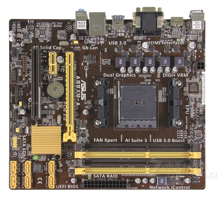 

A88XM-A FM2 / FM2 + A88 motherboard 80%-90%new