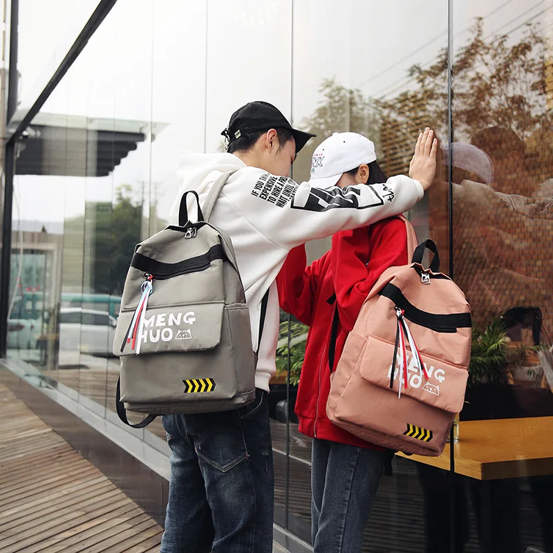 Menghuo 2017 Fashion High Quality Tassel Ribbon Women Bakcpack School Bag for Girls Boys Men Backpack sac a dos femme Mochilas (30)