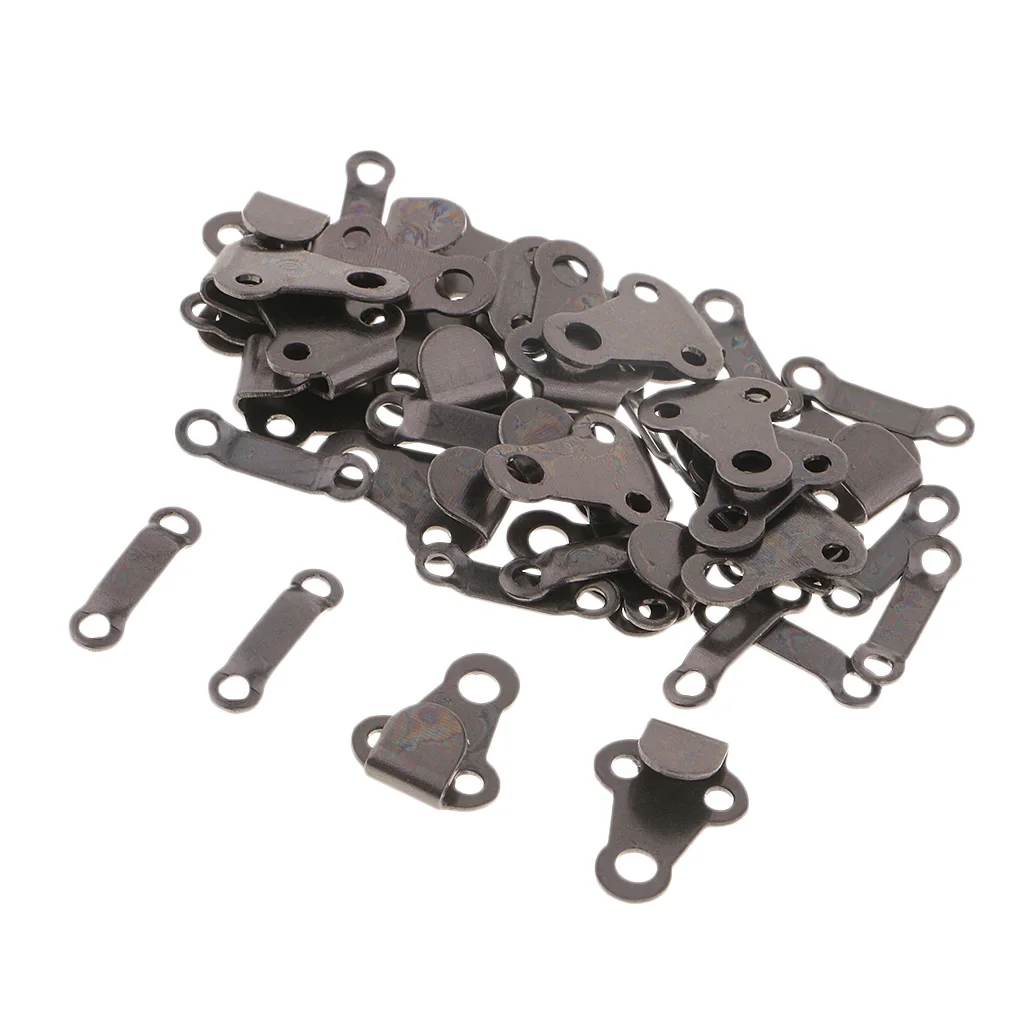 20 Sets Brass Sewing Hooks and Eyes Closures for Trousers Skirts and Pants