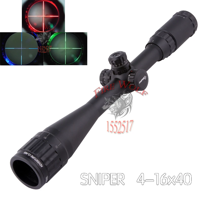 

Hunting RifleScope Sniper 4-16X40 AOL 1 inch Full Size Tactical Optical Sight Illuminate Mil-Dot Locking Resetting Rifle Scope