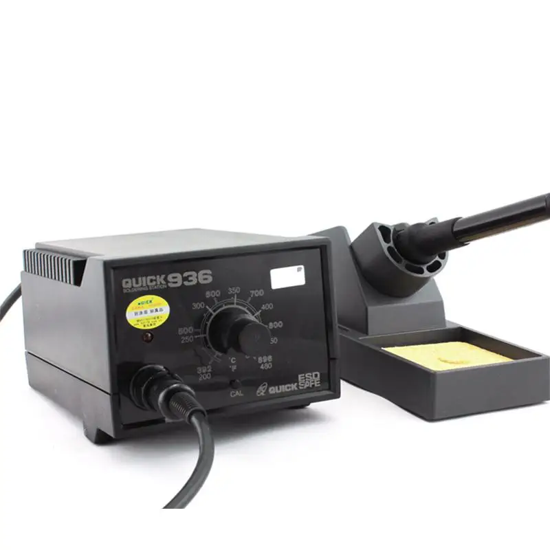 

QUICK 936 constant temperature electronic soldering iron SMD BGA rework 60W intelligent lead-free soldering station