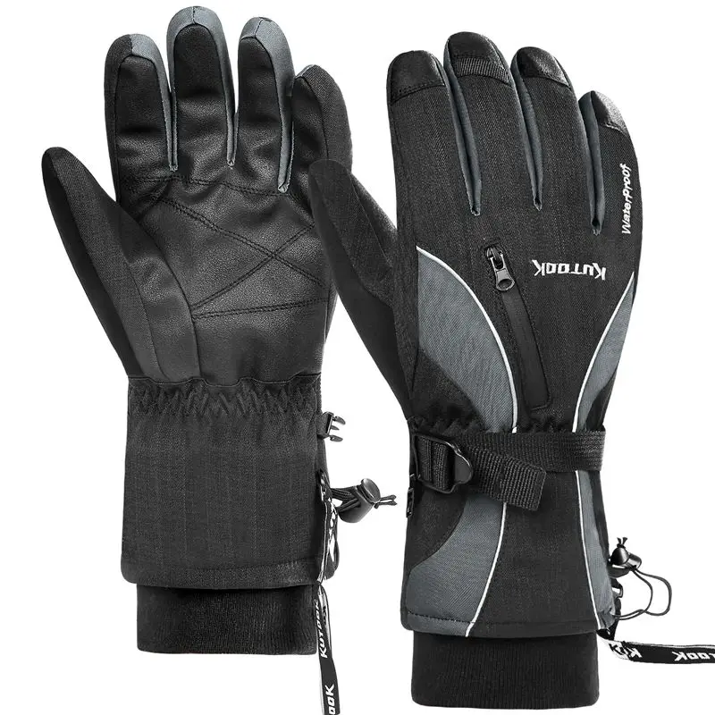 KUTOOOK-30 градусов зимние велосипедные перчатки для велоспорта, термальные водонепроницаемые ветрозащитные перчатки для горного велосипеда для катания на лыжах, пеших прогулок, мотоциклов