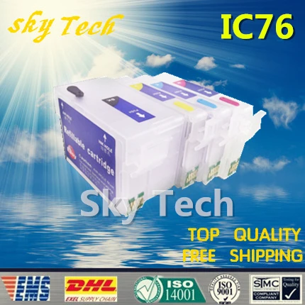 

76L IC76 Empty Refillable Ink cartridges For ICBK76 - ICY76 suit for Epson PX-M5040F PX-S5040 PX-M5041F , With ARC Chips