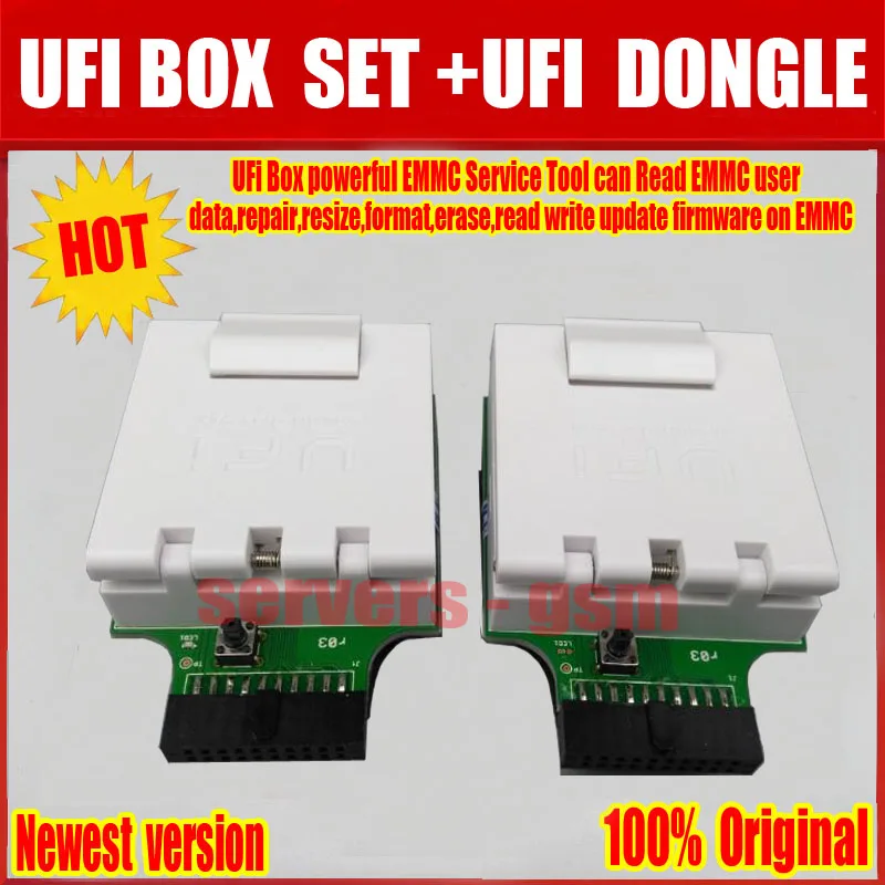 2020 новейший 100% оригинальный UFI BOX мощный EMMC сервисный Инструмент + донгл