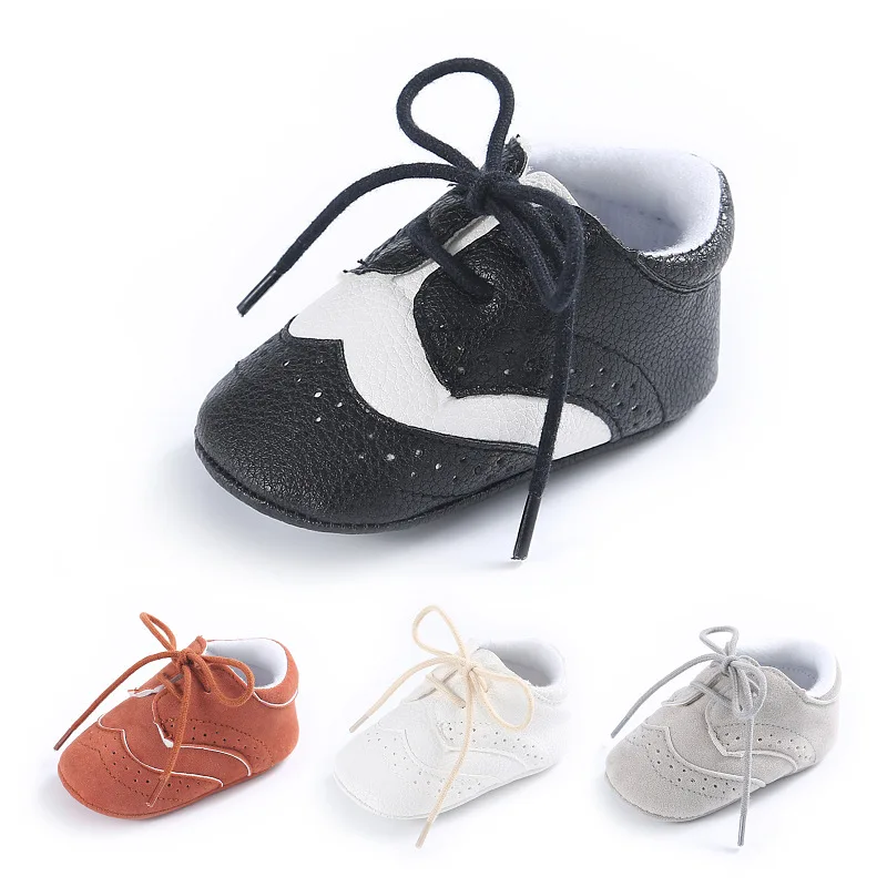 4 Colors New Handsome Newborn Toddler Baby Boys Leather Shoes Infant