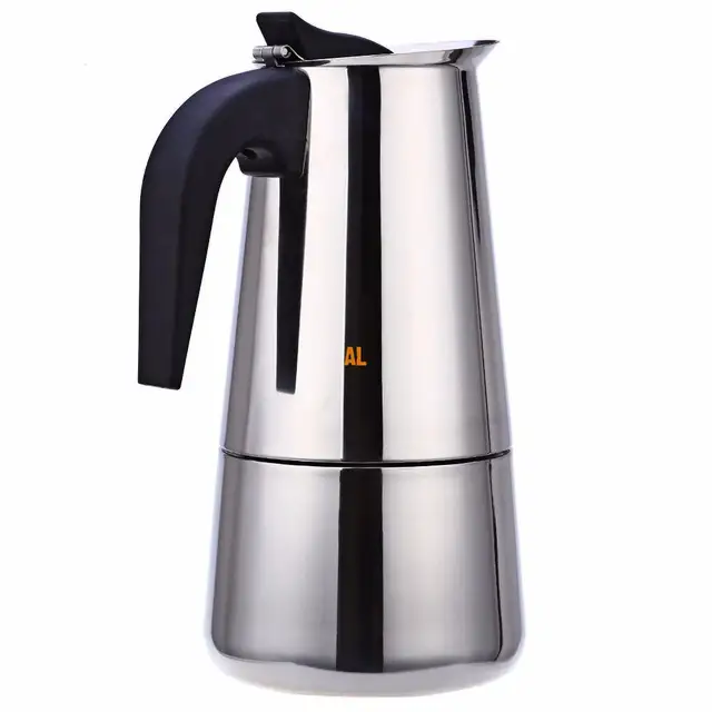 Mocha Espresso Latte Stovetop Moka Coffee Maker Stainless Steel Mocha Espresso Latte Stovetop Moka Coffee Maker Stainless Steel Filter Pot Percolator Tools Easy Clean
