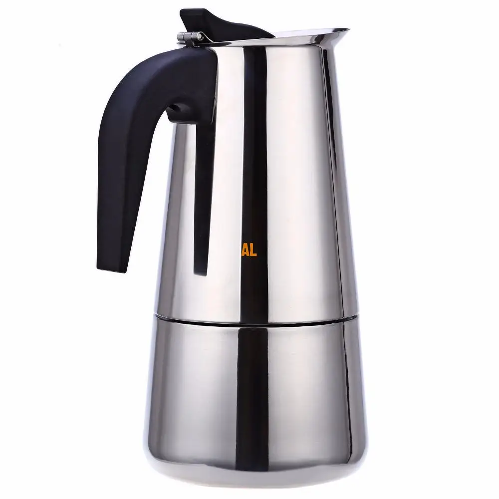 Mocha Espresso Latte Stovetop Moka Coffee Maker Stainless Steel Filter
Coffee Pot Percolator Tools Easy Clean for Home Office