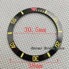 38 мм черный керамический ободок комплект вставок автоматические мужские часы корпус наручные часы часть