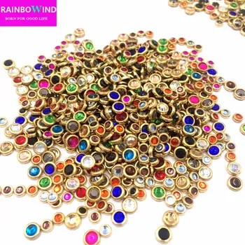 

New arrival different colours ss16 4mm crystal serging 28800pcs/bag strass ail art Hotfix glitter accessories