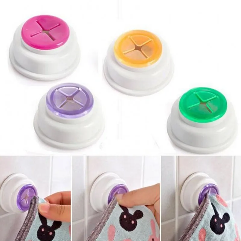

3PCS/LOT Creative Home Kitchen Multifunction Strong Command Hook Portable Environmental Toilet Sucker Towel Hook