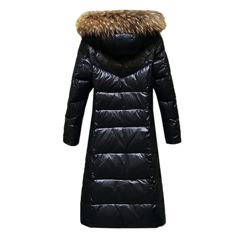 

Autumn Winter Women Down Jacket Large size parkas Korean Big Fur Collar Female Outerwear Coats Long Warm Jackets Women New N604