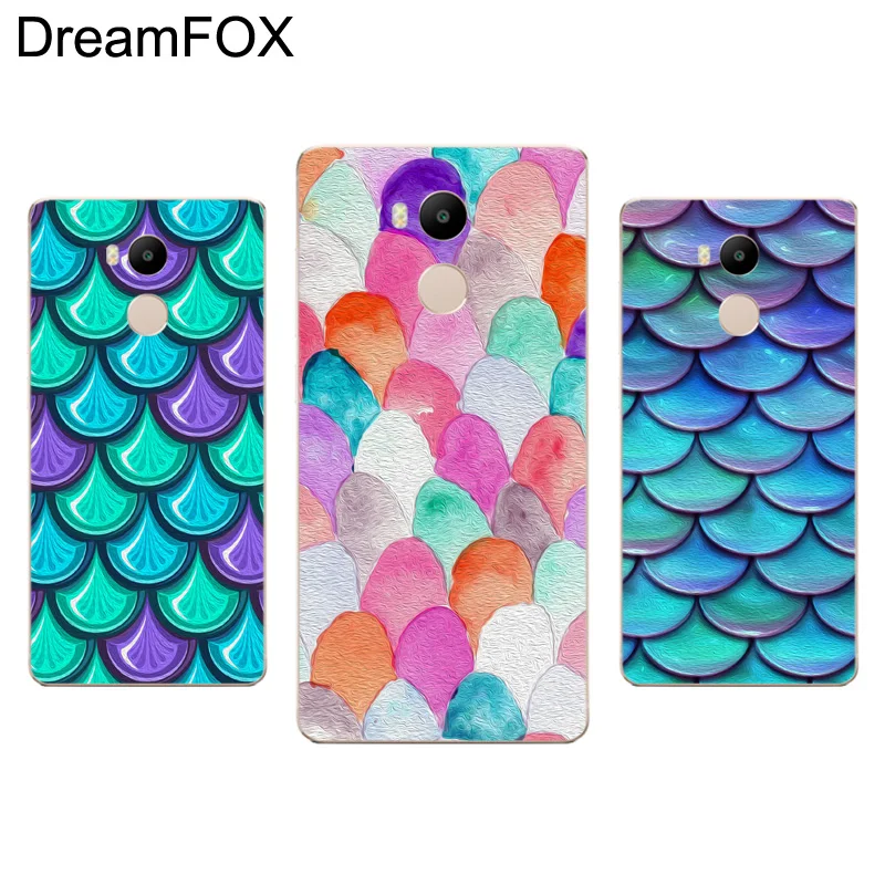 DREAMFOX M258 Русалка рыбы чешуи Мягкий ТПУ силиконовый чехол для Xiaomi Redmi Note 3 4 4X5 5A 6 7 Pro