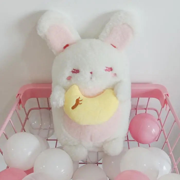 Cute Soft Rabbit Doll Stuffed Bunny Pillow Doll Toy Gift for Kids Girlfriend XH8Z
