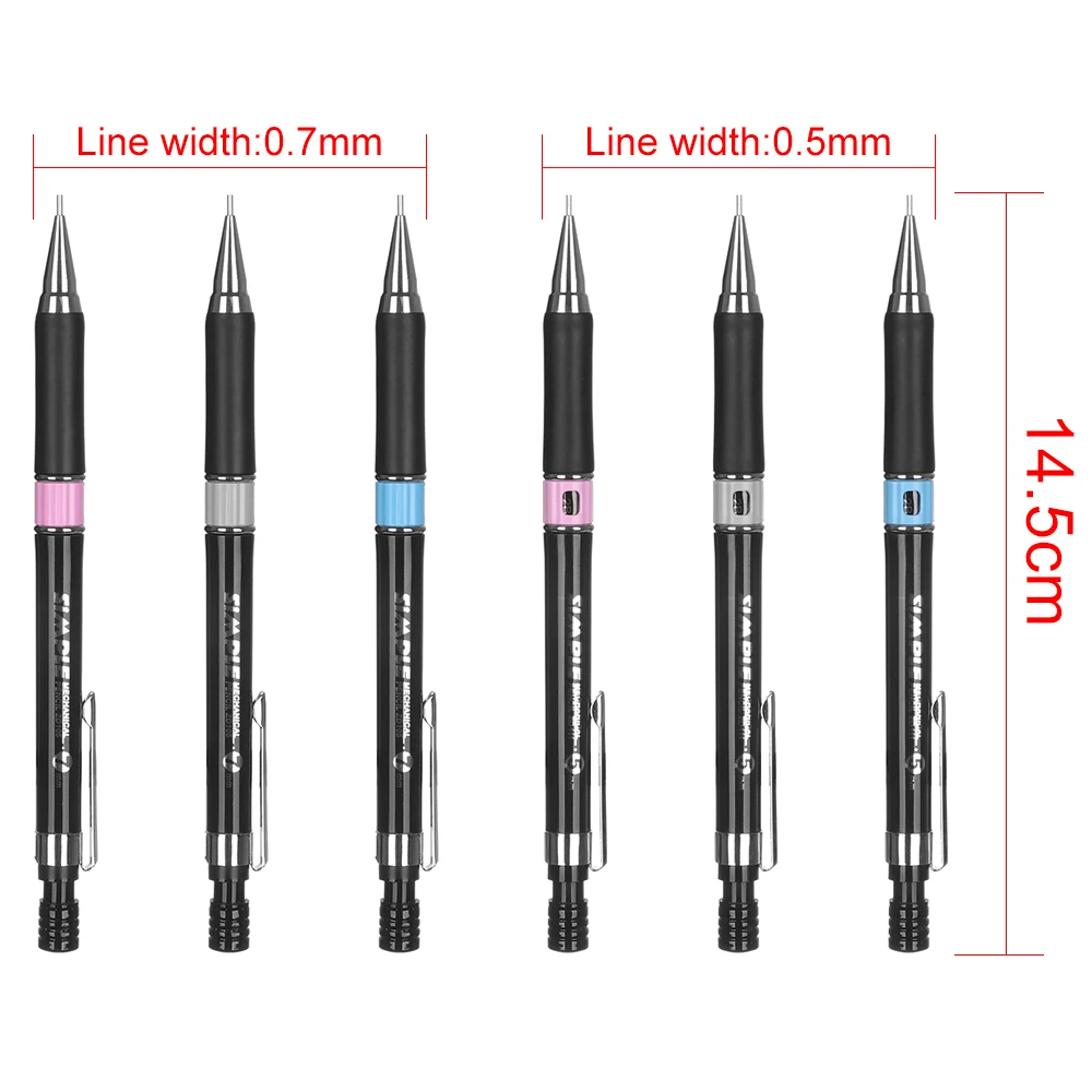 1 шт. 0,5/0,7 мм студенческий механический карандаш дети эскиз чертеж материал инструмент школьные канцелярские принадлежности