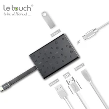 

LeTouch USB C HUB USB-C to 3.0 HDMI Thunderbolt 3 Adapter for MacBook Samsung Galaxy S9/S8 Plus Huawei P20 Pro Type C USB HUB