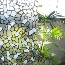 90 см* 200 см Индивидуальная декоративная стеклянная оконная пленка самоклеющиеся наклейки домашний Декор УФ-Блок Черный лед трещина ванная комната ST021