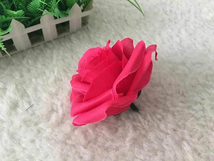 Свадебные декоративные 8 см искусственные розы цветок голова DIY цветок стены целующиеся шары Гирлянда свадебный автомобиль декоративные искусственные цветы