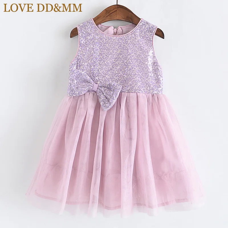 Платья для девочек LOVE DD & MM Весенняя новая детская одежда 2020 сетчатый жилет с