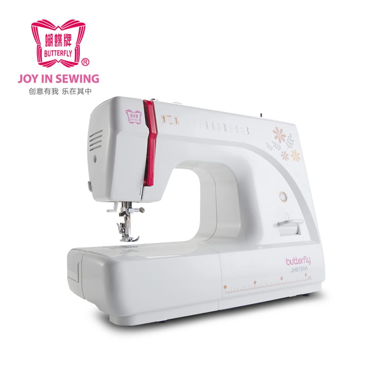 

BUTTERFLY JH8190A Mini Sewing Machine Built-in 10 Stitches DIY Household Electrical Multifunctional Automatic Threader LED Lamps