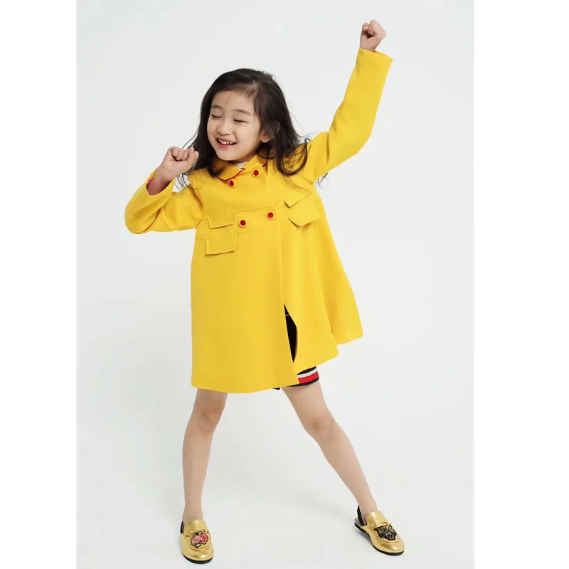 

Kids girls coats cotton linen girls coat embroidered birds top quality girls thin outwear coat