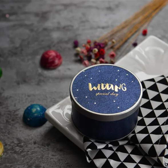 

Free shipping tin starry sky design round party gift boxes, can be customized, D7.6cm*H4.8cm, 50pcs/lot, WH006