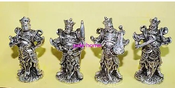 

Fast shipping Tibetan 4 Yamantaka wrathful buddha Bronze Statue