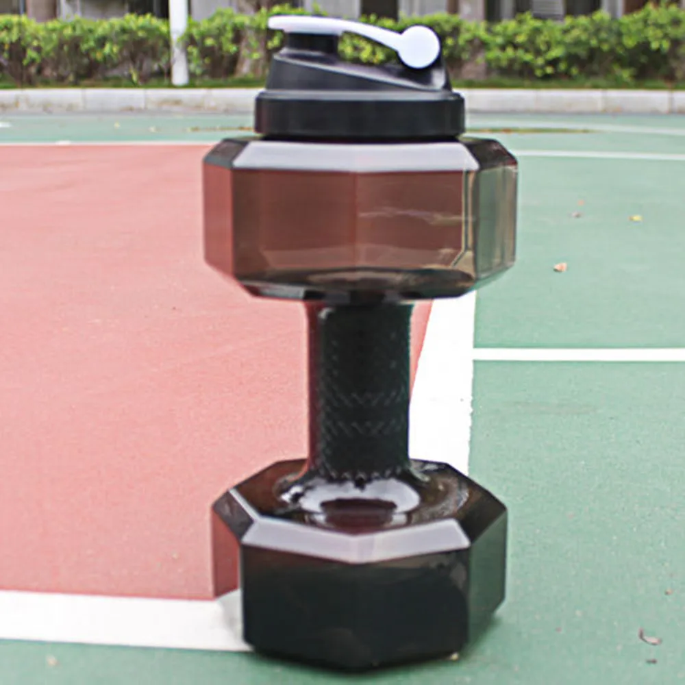 

2.2 L PETG Dumbbells Large Water Bottle Free Sports drink bottle bebes Running Fitness Kettle Gym my bottle